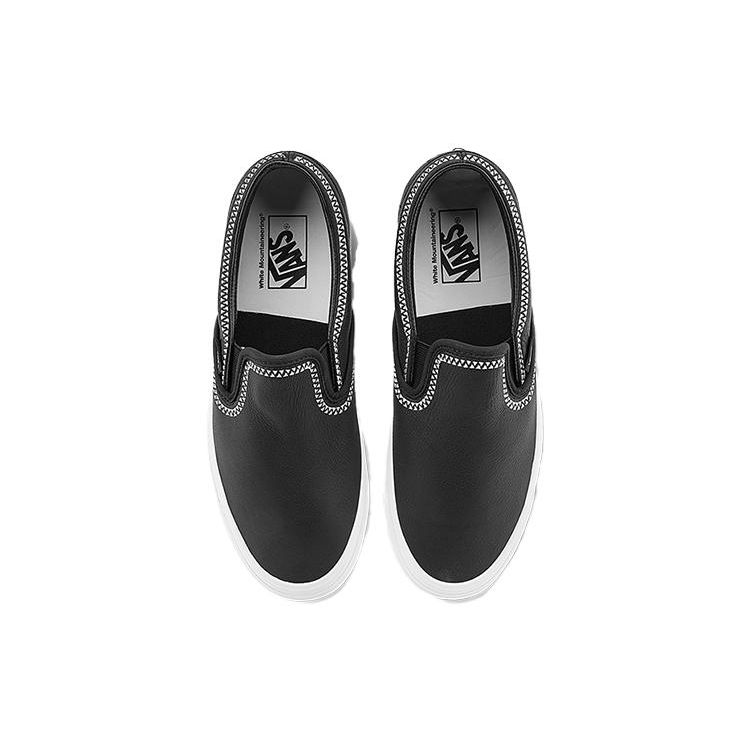 White Mountaineering x Vans Classic Slip-On 98 DX Черно-белые Унисекс Кроссовки True-White VN0A3JEXBMX