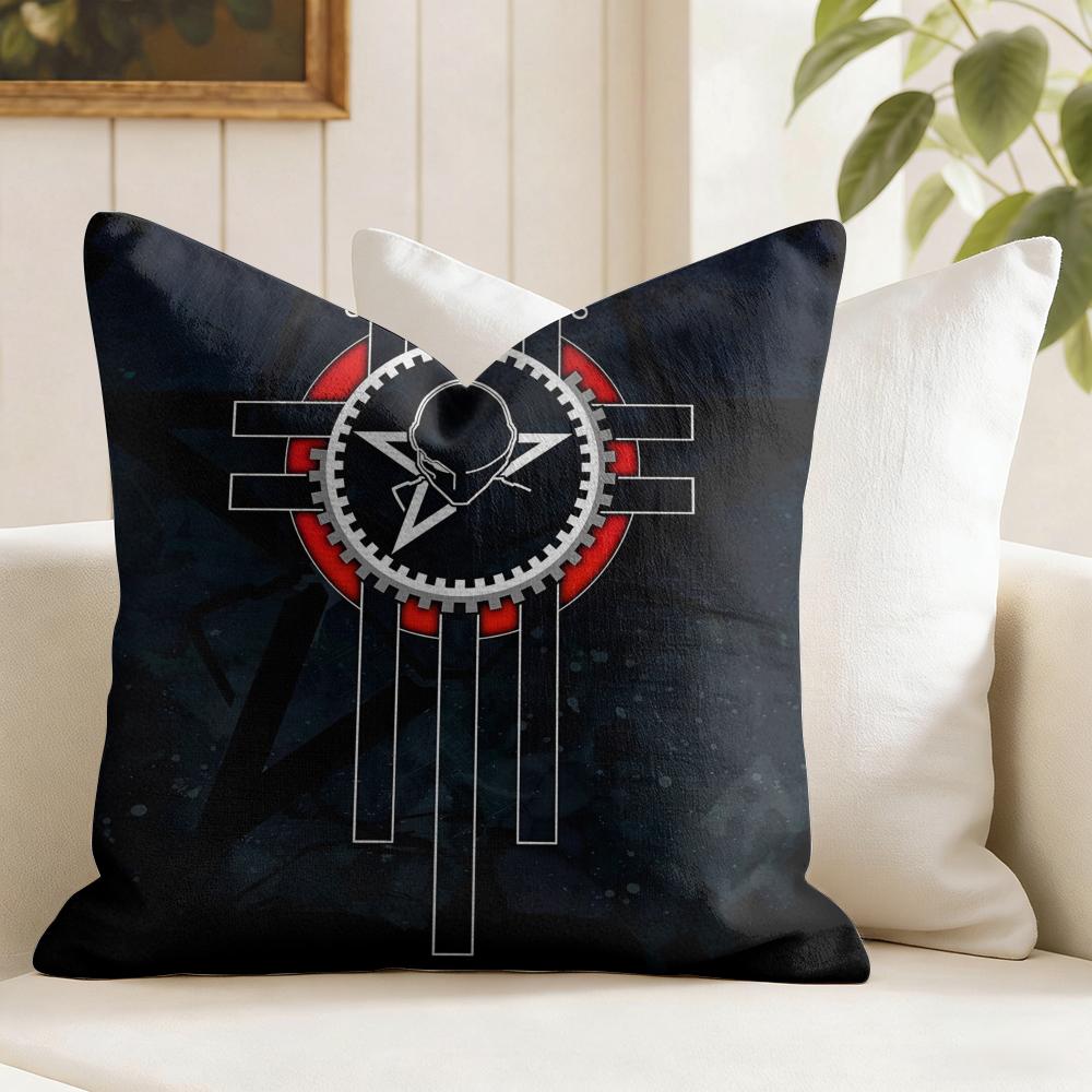 The SSisters Of MMercy Band Cushion Cover Eco Linen Pillow Case DoubleSided Print Breathable Durable Zipper Home Decor Gift