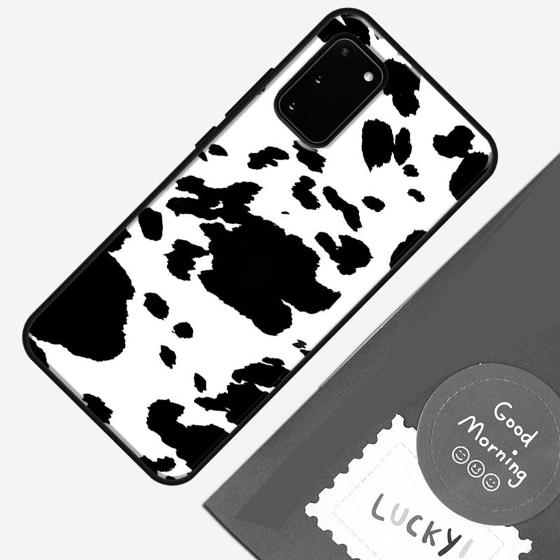 Spotted Cow Skin Print Phone Case For Samsung Galaxy S25 S26 Ultra S20 S21 S22 S23 S24 Plus S9 S10 S25 FE Cover Shell