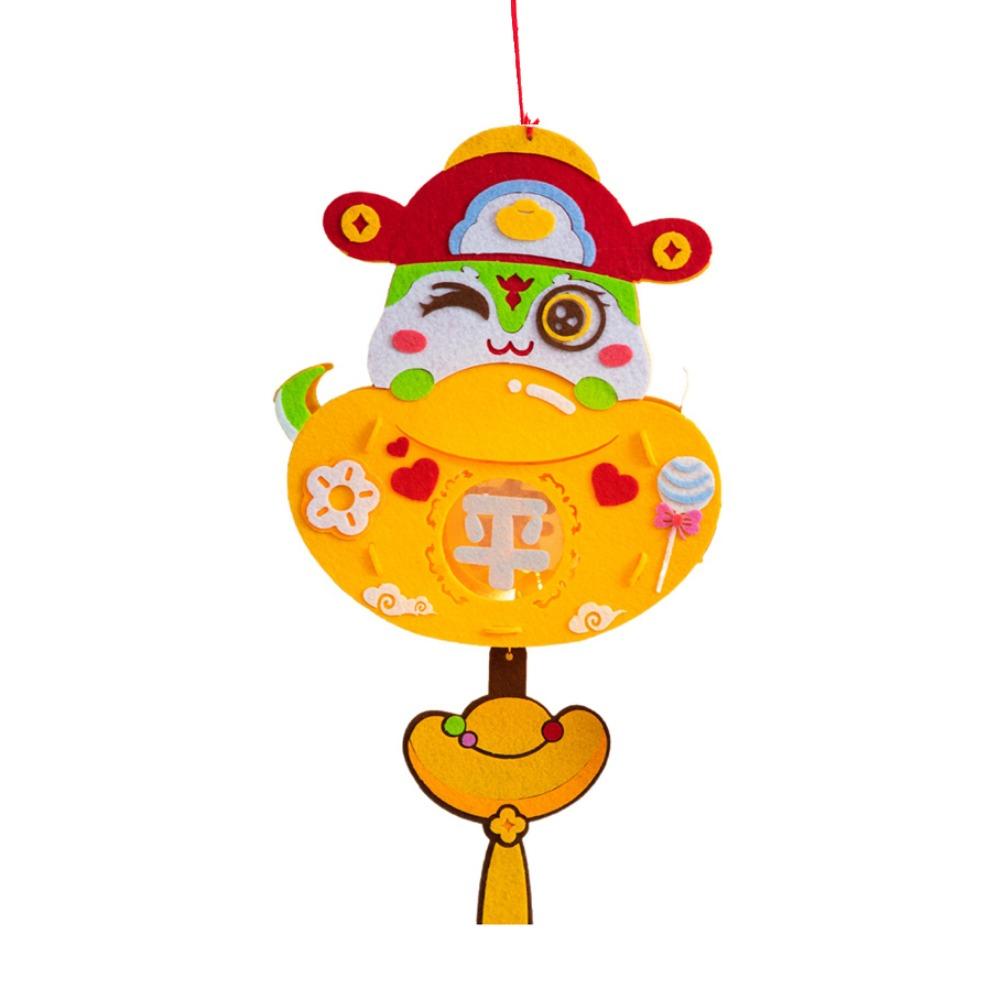 Luminous Snake Year Lantern Handmade Lantern Material Package  Kindergarten