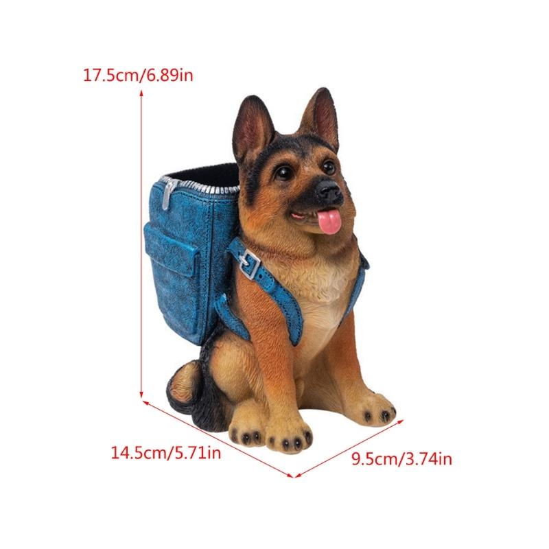 Мультяшный держатель для ручек с изображением собаки-бордер-колли, практичный контейнер для канцелярских принадлежностей, многофункциональный органайзер для карандашей, стойка для детей