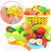 Ролевая игра Образовательный подарок Игрушка для малыша Набор продуктов для игры в магазин Фрукты Овощи Кухонный игровой набор В подарок ребенку Игра-конструктор