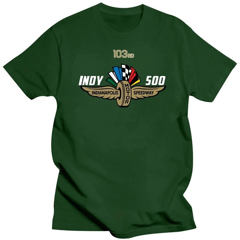 Футболка мужская летняя Harajuku Custom Heavyweight INDY 500 Racing League Indianapolis Season 2024 черная S-5XL свободного размера