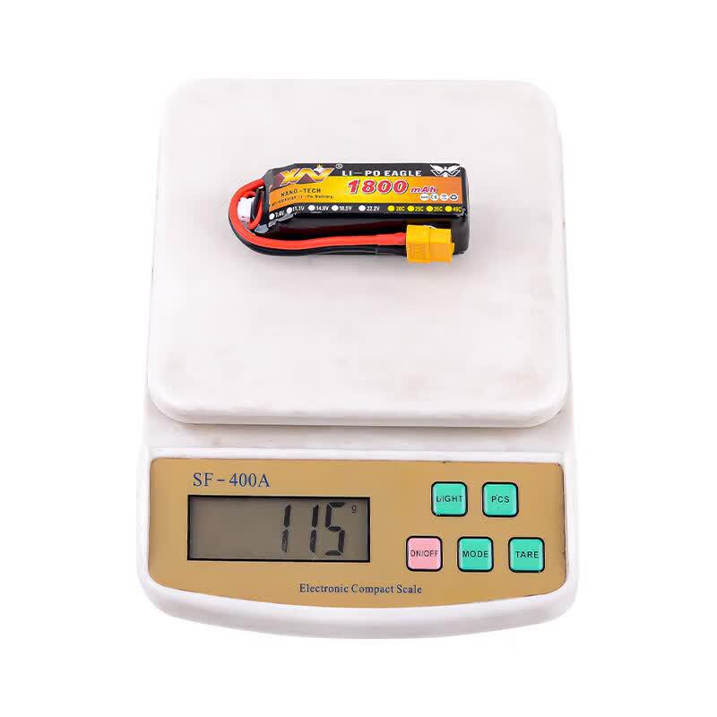 Qishao 11.1V 3S 1800mAh 25C LiPo Battery for RC Models