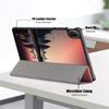 Для Huawei MatePad SE 11 2024 чехол тройной складной чехол из искусственной кожи с рисунком подставка Smart Cover Funda для MatePad SE 11 дюймов AGS6-W00