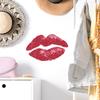 Персонализированные и Блестящие Красные Губы Наклейки для Украшения Ванной Комнаты и Дома