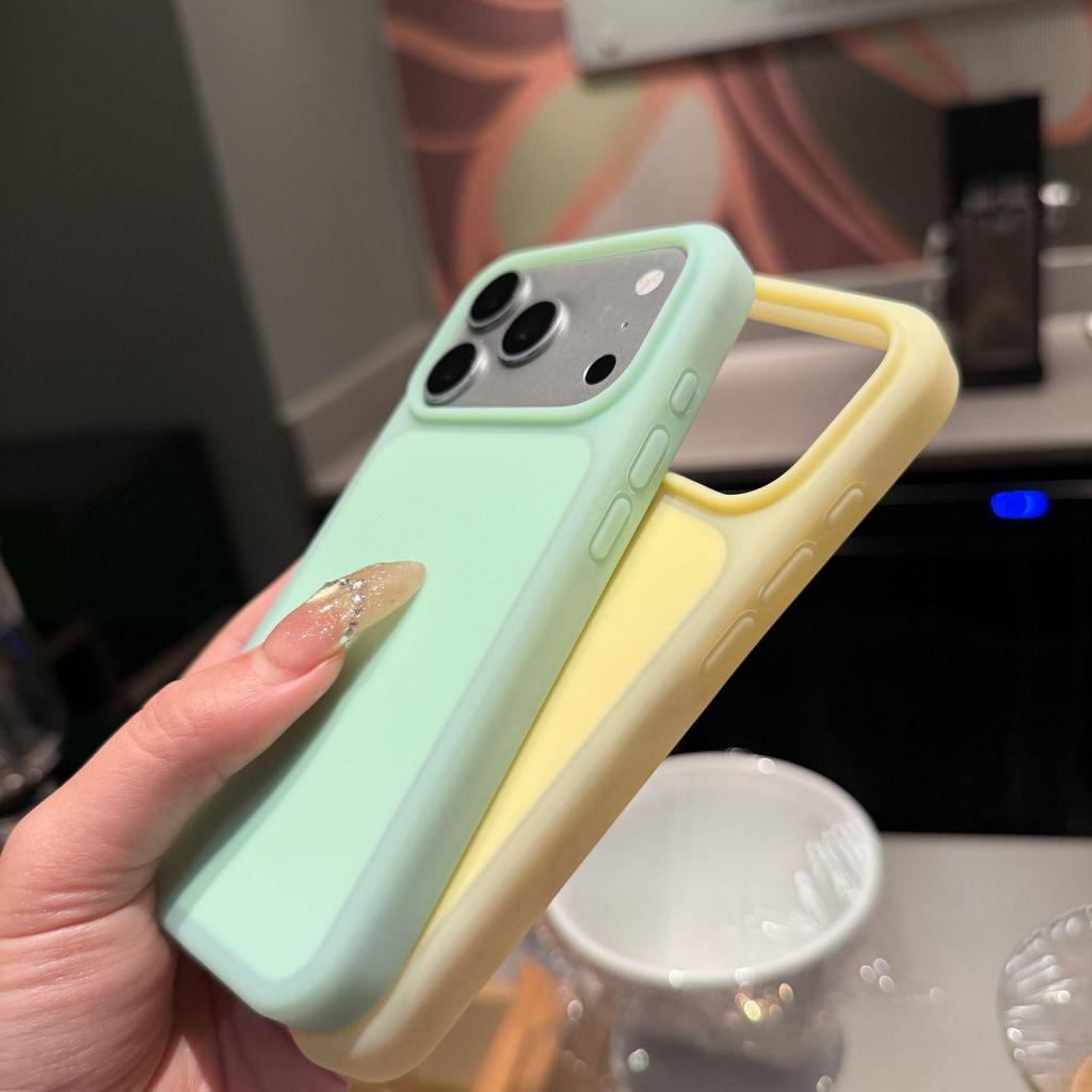 Чехол iPhone 17 Jelly Ice Cream из жидкого силикона - Мягкий защитный чехол от падений для Apple 16 Pro Max