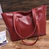 Yogodlns Women PU Leather Handbags Fashion Big Capacity Tote Bags Retro Double Strap Shoulder Bag