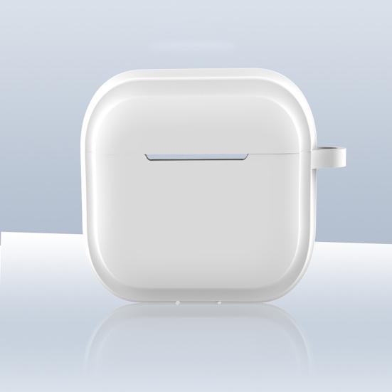 Защитный чехол для Airpods 4 (2024) Мягкий силиконовый чехол для наушников с зажимом для переноски, пылезащитный, с защитой от падения, легко заряжаемый, портативный, пылезащитный