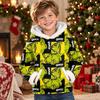 Kids Long Sleeve Christmas Print Hooded Sweatshirt Casual Pullover Top for Holiday
