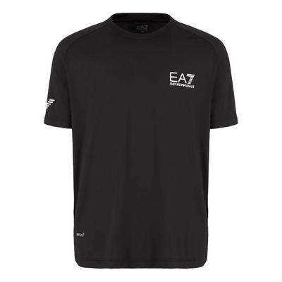 EMPORIO ARMANI EA7 теннисная одежда TENNIS PRO M TEE CC PA ST 8NPT22 BLACK S мужская 1200