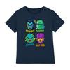 Детская футболка с головами монстров из коллекции Universal Monsters, 3-8 лет, темно-синяя