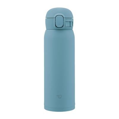 Бутылка для воды ZOJIRUSHI бесшовная 480 мл One TouchMug Aqua Green Интегрированная упаковка означает, что нужно мыть только 3 предмета SM-WS48-GM