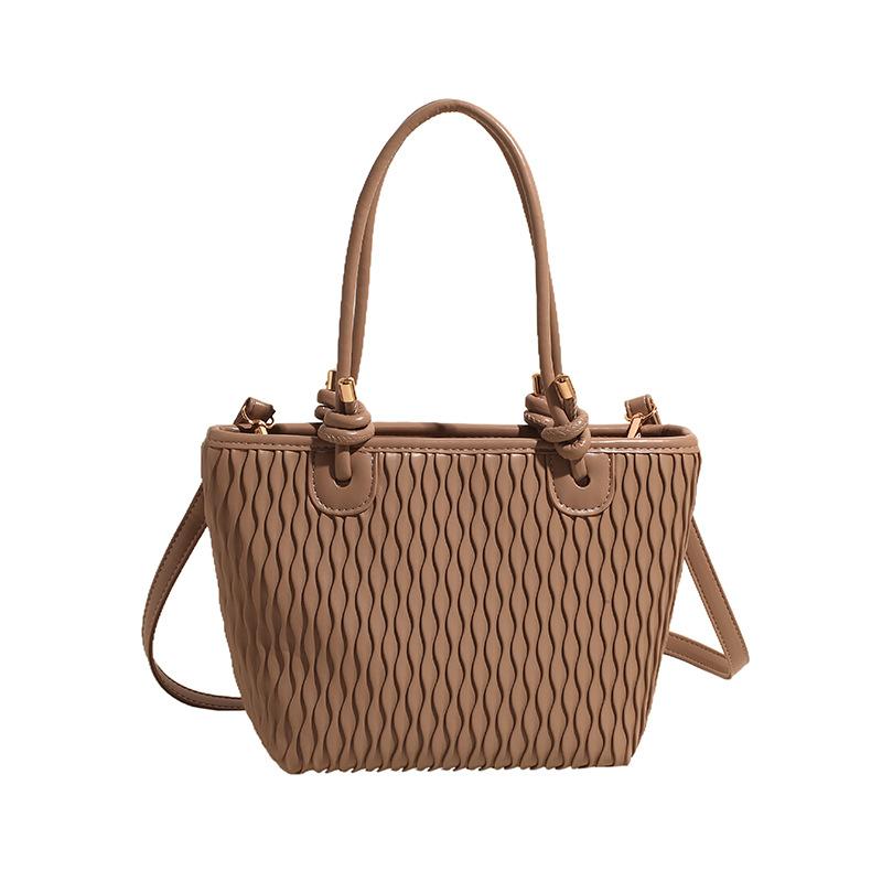 Корейская версия модной сумки-ведра женская 2025 лето новая простая повседневная сумка на плечо высококлассная на косую женская сумка