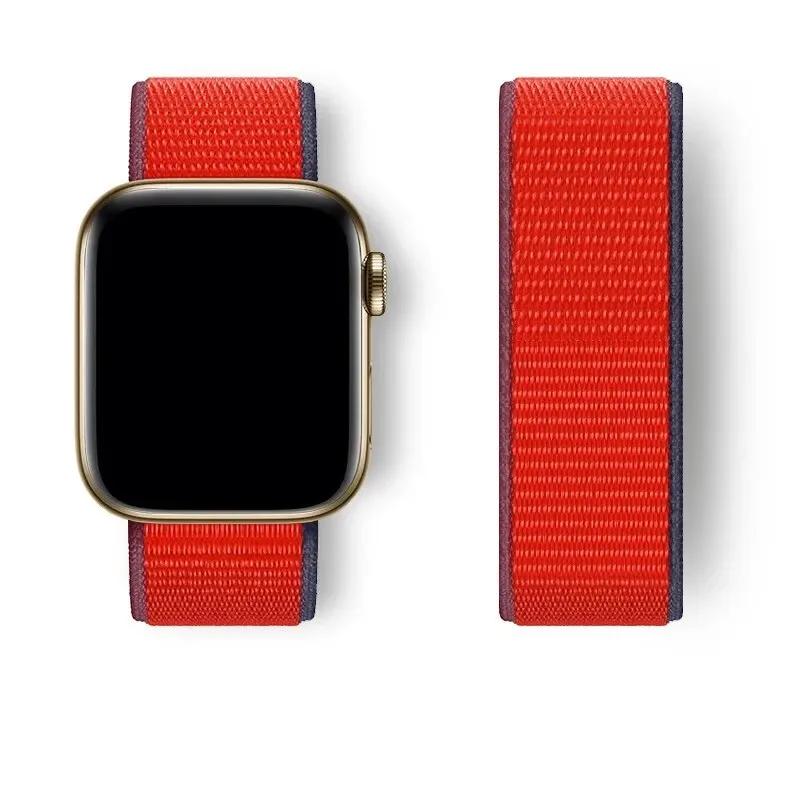 Nylon loop For Watch Band Ultra-2 49mm 44mm 40mm 45mm 41mm Sport pride Bracelet iwatch Strap Series 9 8 se 7 6 5 4 3