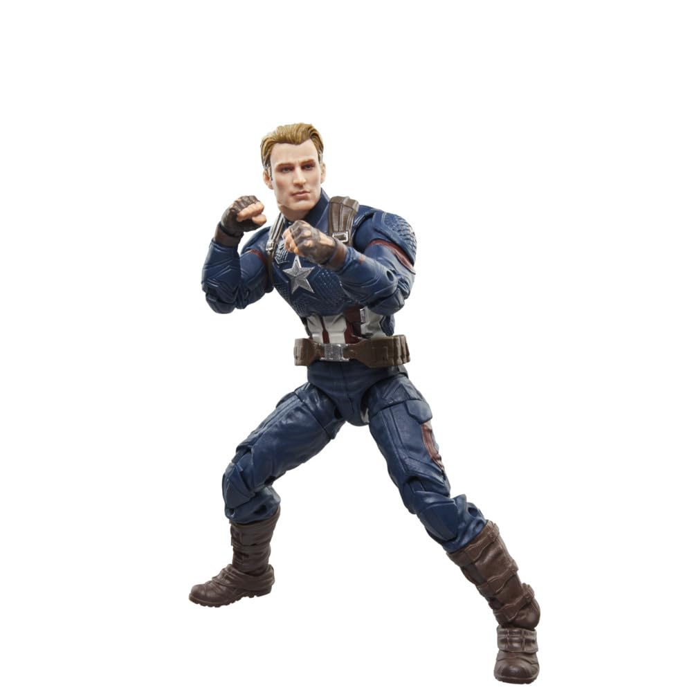 Hasbro Серия Marvel Legends Капитан Америка «Мстители»: Коллекционная фигурка "Финал" 15 см G0607 Оригинальная