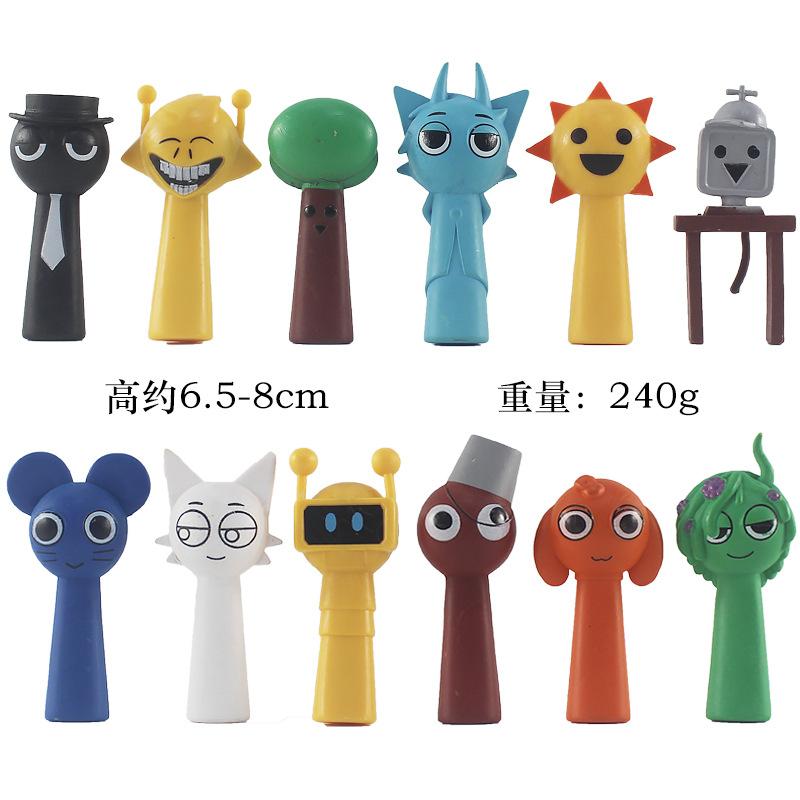 Забавная фигурка Sprunky Фигурка Фигурка Игрушка ПВХ Игра Sprunki Фигурки Действия и Игрушки Коллекция Прочная Идеальный Подарок
