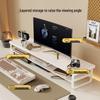Desktop Monitor Riser with Pull-out Keyboard Tray and Laptop Stand