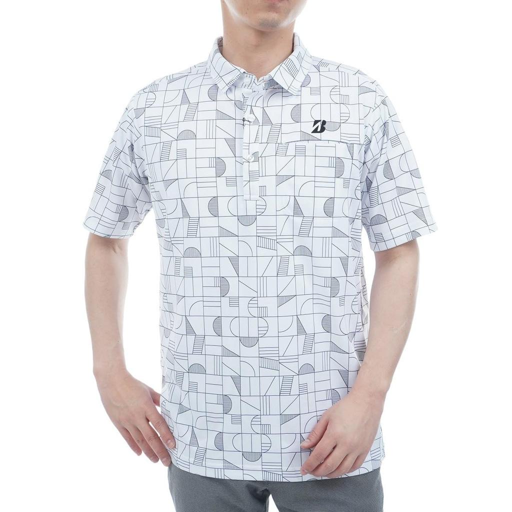 Bridgestone Golf Retro Short Sleeve Pocket Shirt EGM03A Men's White