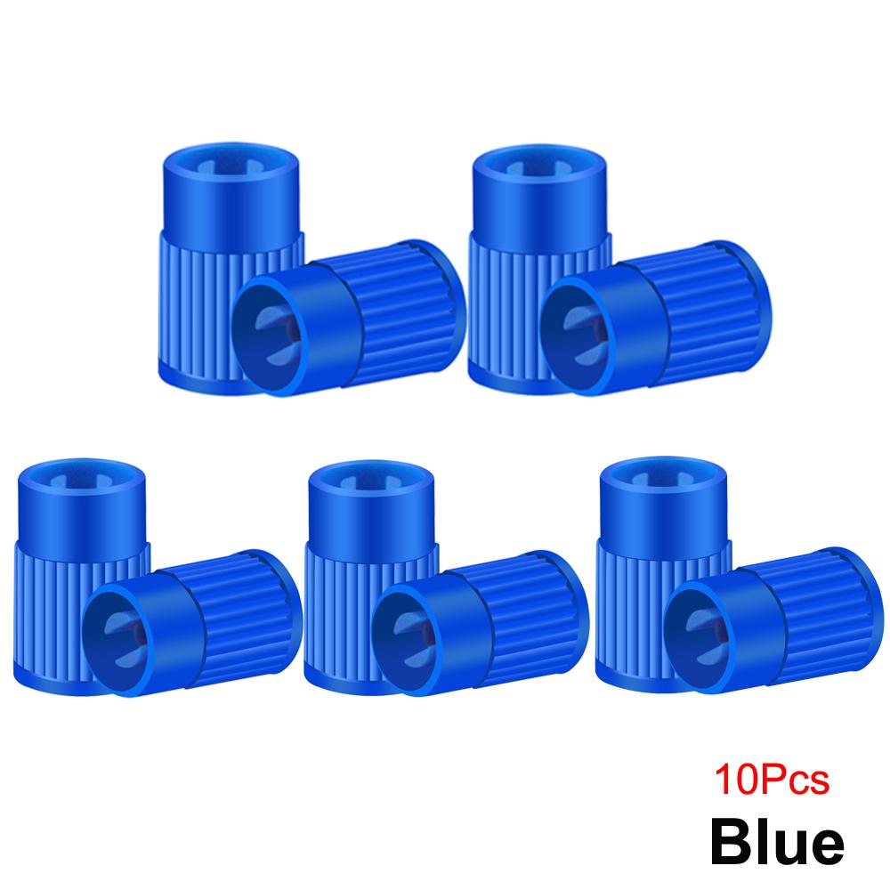Plastic Tire Valve Caps Built-in Valve Core Remover Tool Universal Stem Covers for Cars Bike and Bicycle Trucks Motorcycles Valve Stems 1