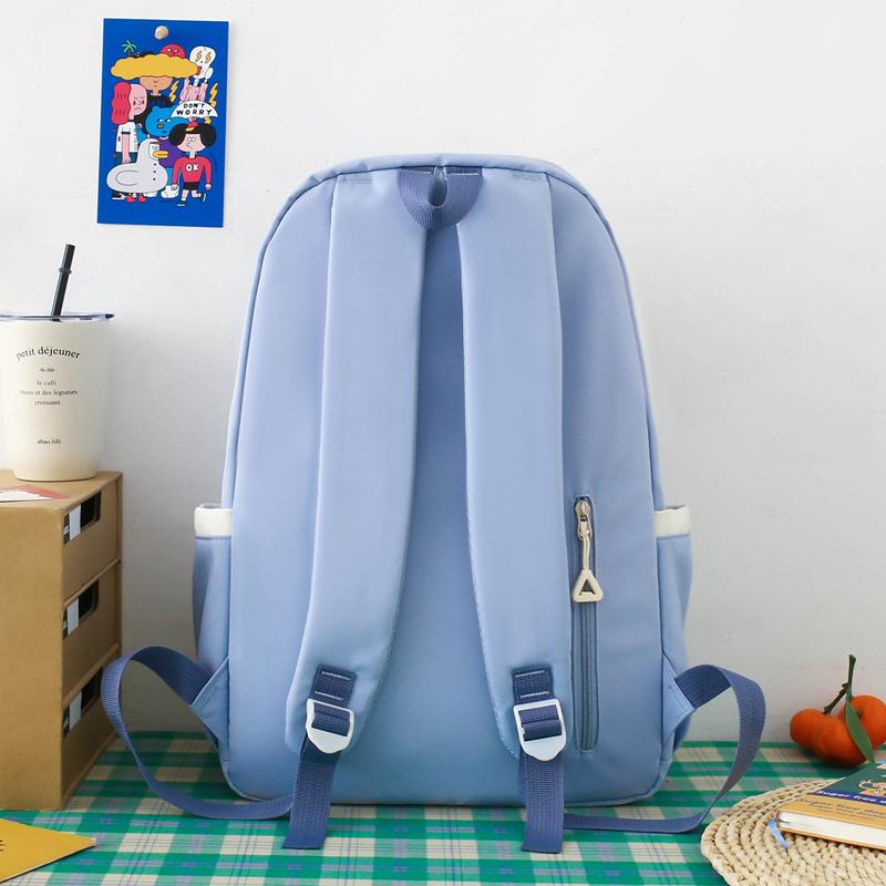 Набор из четырех предметов: рюкзак, школьная сумка для учеников средней школы, рюкзак большой вместимости для кампуса для мужчин и женщин