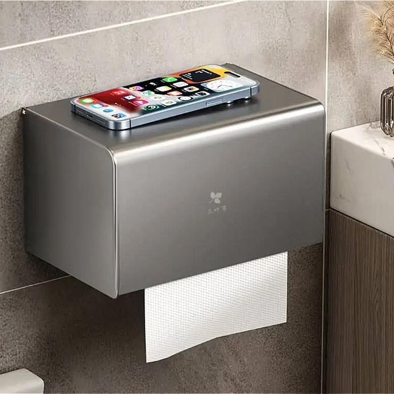 Держатель для салфеток Водонепроницаемый держатель для туалетной бумаги Настенный выдвижной ящик для рулонной бумаги Аксессуары для ванной комнаты Держатели для бумажных полотенец для кухни