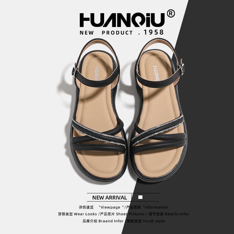 Глобальные спортивные сандалии на толстой подошве для увеличения роста для женщин XHQ-GH107 летние новые модели с юбками, не утомляющие ноги, маффины для женщин