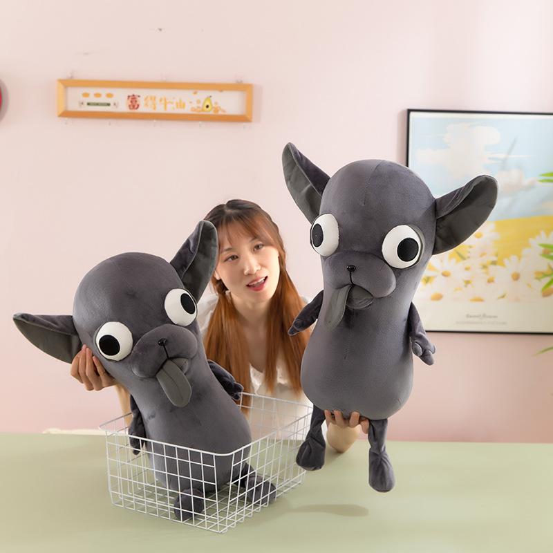 Новая трансграничная плюшевая игрушка чихуахуа, кукла, подушка-игрушка, уродливая милая кукла, подарок на день рождения