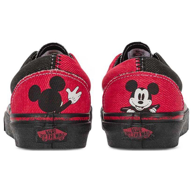 Disney x Vans Era Микки Маус Деним Унисекс Кроссовки Черный Красный VN000EWZDNM
