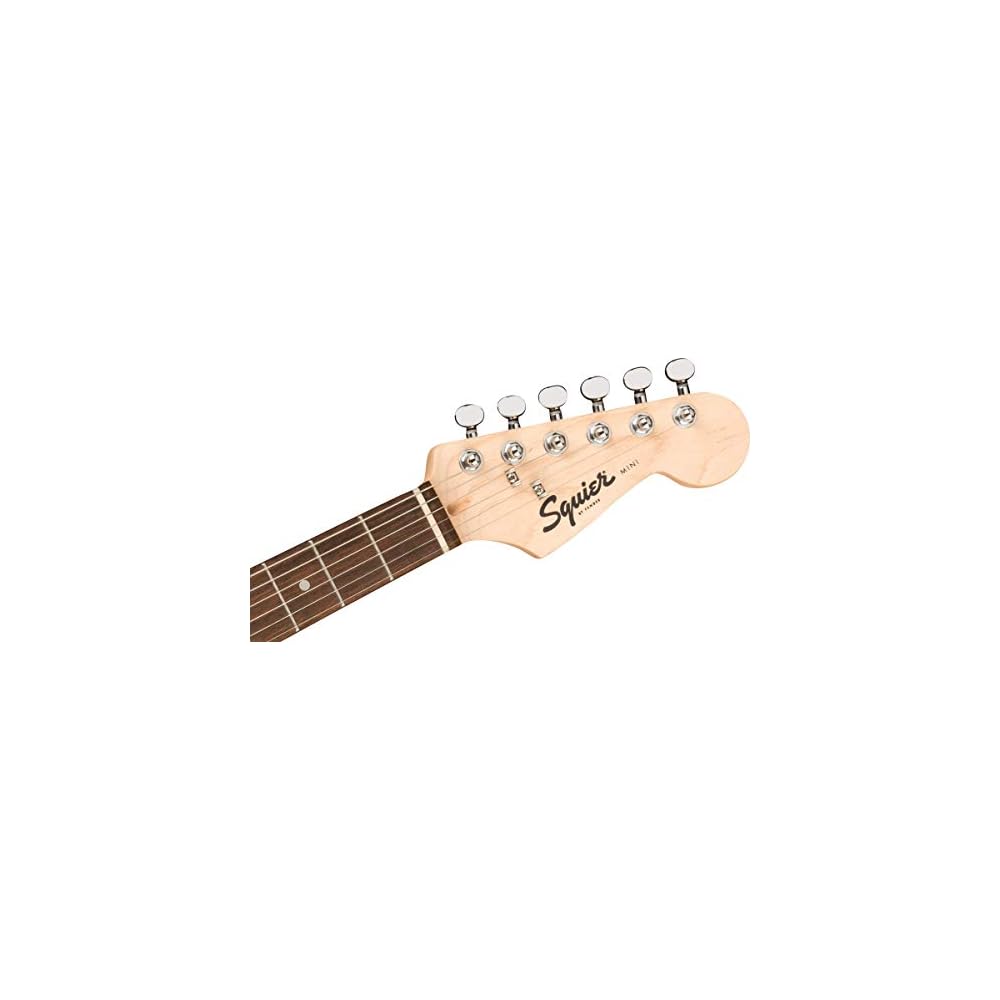 Squier Mini Stratocaster® Electric Guitar, Laurel Fingerboard, Dakota Red, with Soft Case