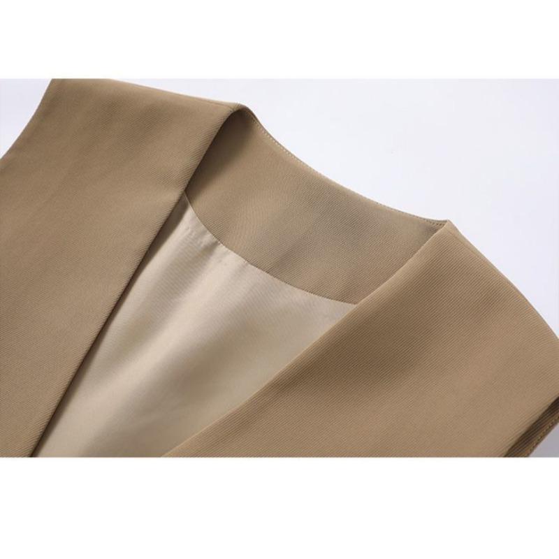 Spring Autumn Women Waistcoat Casual Sleeveless Vest Loose Fit Korean Style Fashion Outerwear