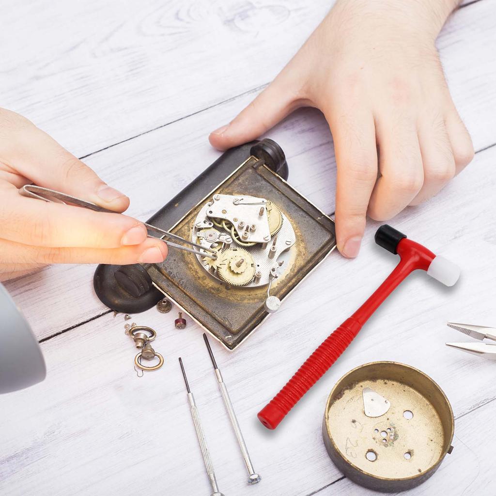 Red Watch Hammer Watch Band Bracelet Repair Remover Tool Hammer Diy For Watchmaker Meter Repair Accessories Tools