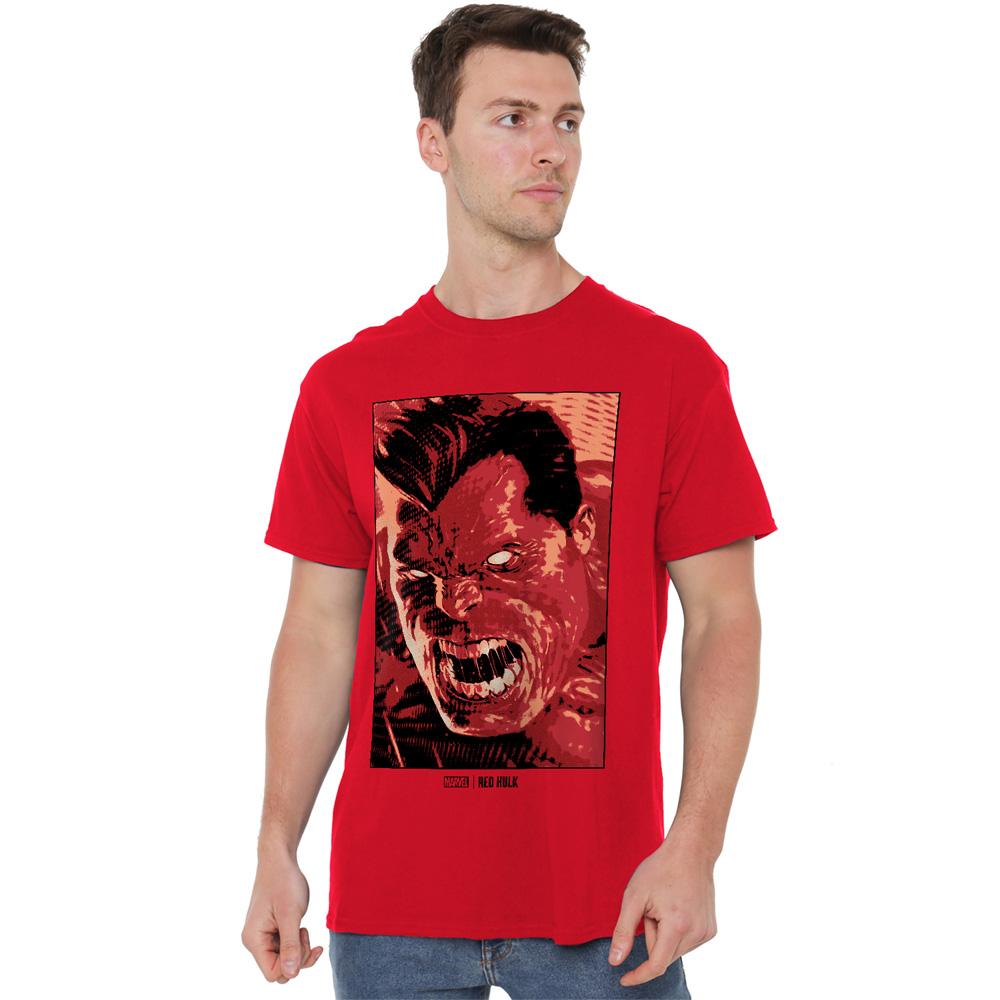 Marvel Mens Red Hulk Roar T-Shirt