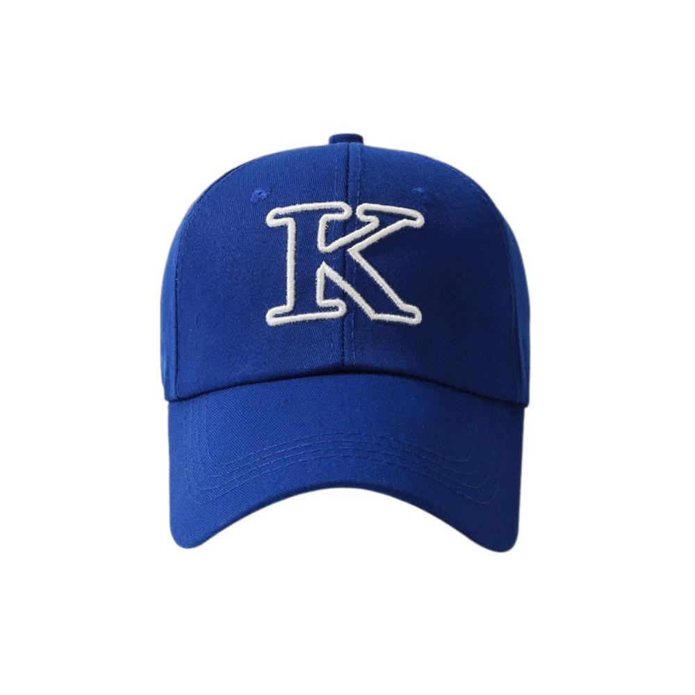 K Letter Embroidery Baseball Cap Adjustable Snapback Hats Casual Sun Visors Hat