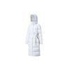 Loose Long Warm Windproof Down Jacket Women Outerwear White SC1230106A-WT02