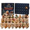 Halloween Home Decor 24 Days Advent Calendar 2026 Mini Highland Cow/Horse/Dog Figures Christmas Countdown Holiday Box Calendar 2D Acrylic