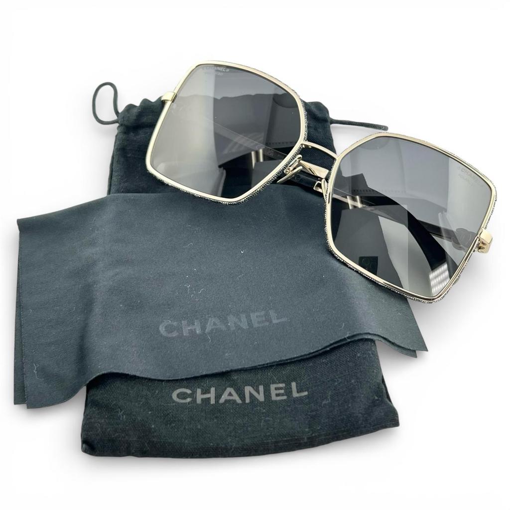 Great CHANEL sunglasses Current model: COCO Mark Square Shape black denim 4288-Q Used