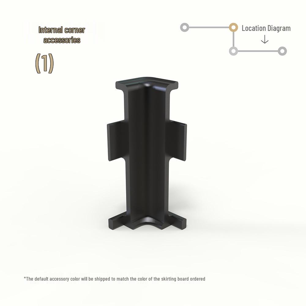 Ультратонкий алюминиевый плинтус Meitong со скрытым креплением