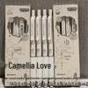 Минималистичная Гелевая Ручка Camellia Love, Быстросохнущая, 0,5 мм, Черная, для Студентов и Экзаменов