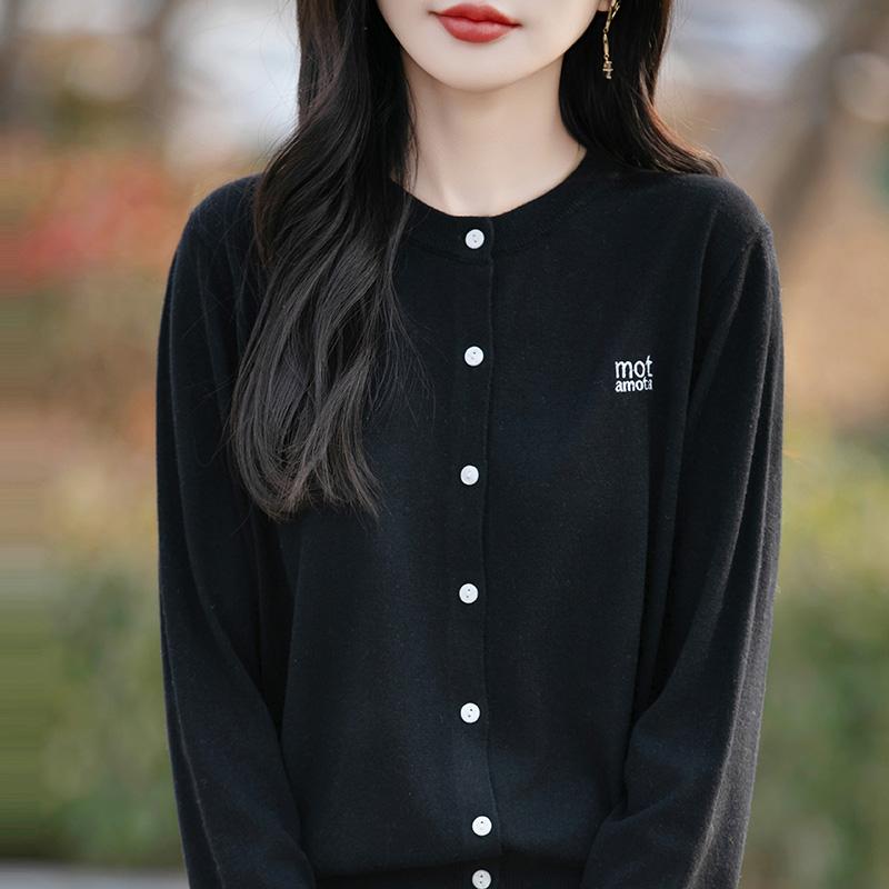 Женский легкий кардиган из 50% шерсти и 50% шелка Mulberry — универсальный трикотаж на все 4 сезона для комфорта и стиля в любое время года