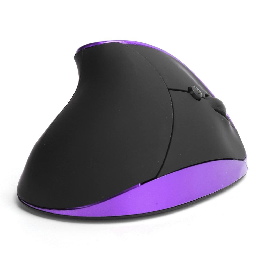 Optical Vertical Mouse Wireless 3rd Gen Right Hand Ergonomic Grip Office Gaming Computer MicePurple