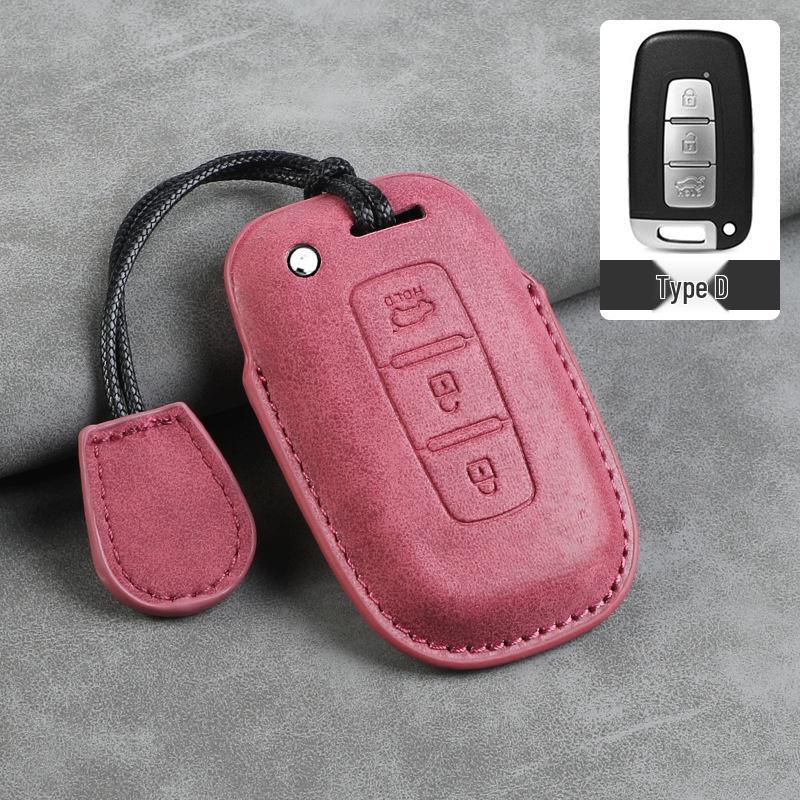 Sheepskin Key Case for Hyundai Elantra, Tucson, ix25, ix35, and More
