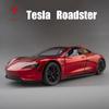 1/24 Tesla Roadster Supercar Alloy Model Car Toy Diecasts Metal Casting Sound and Light Car Toys for Children Vehicle