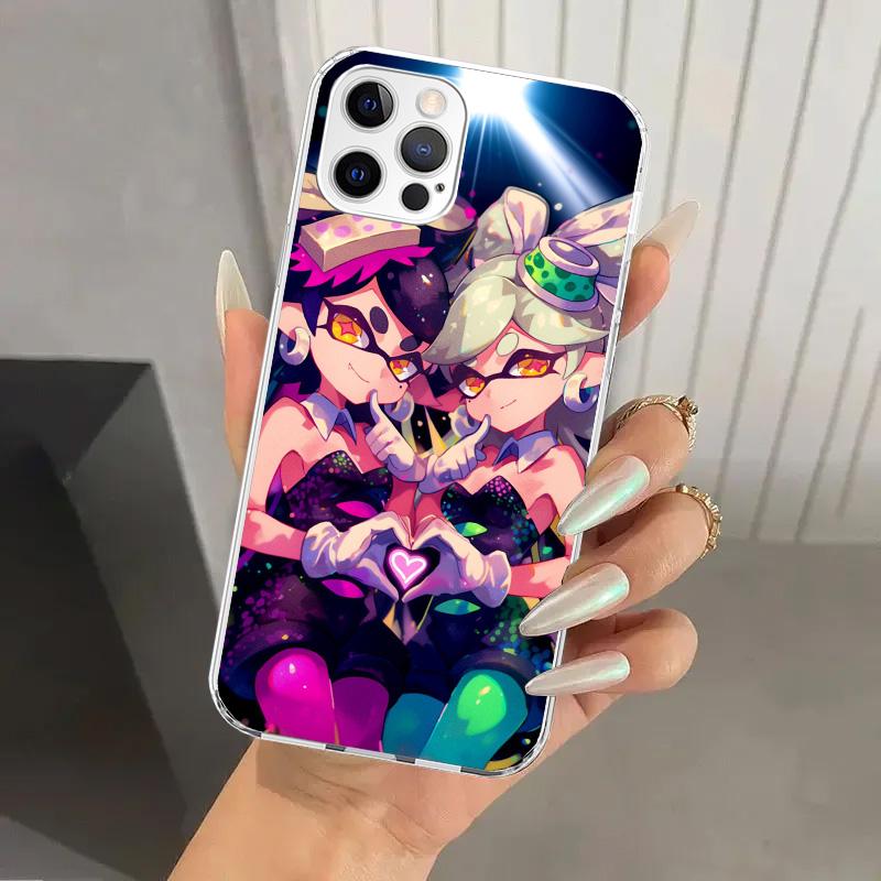 Игровой чехол S-Splatoons для iPhone 17 Air 16 15 Plus 14 13 Mini 12 11 Pro Max 16E 7 8 SE 2020 Мягкий чехол-накладка с принтом 17 Air