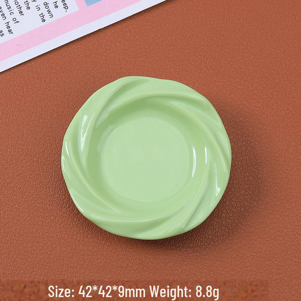 Cartoon Multicolor Swirl Plate Resin Glue DIY Accessories for Hairpins & Magnets