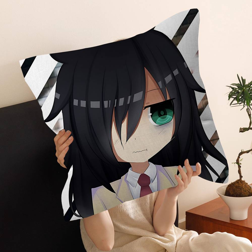 Аниме W-Watamote Куроки Томоко Наволочка для Подушки Наволочка Гостиная Диван Домашний Декор