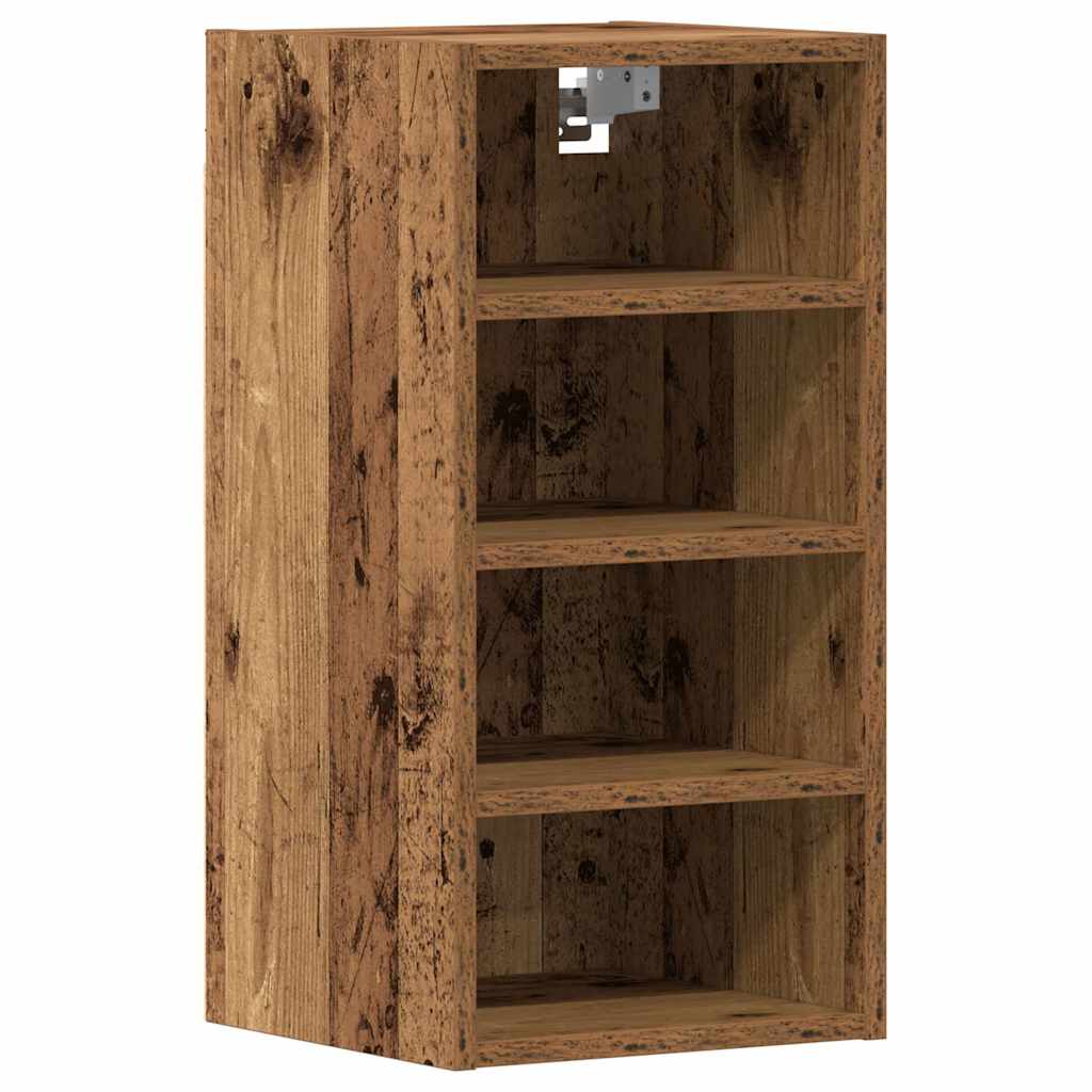 Riga Wall Mounted Cabinet with Rustic Wood Look 30 x 29.5 x 60 cm Engineered Wood