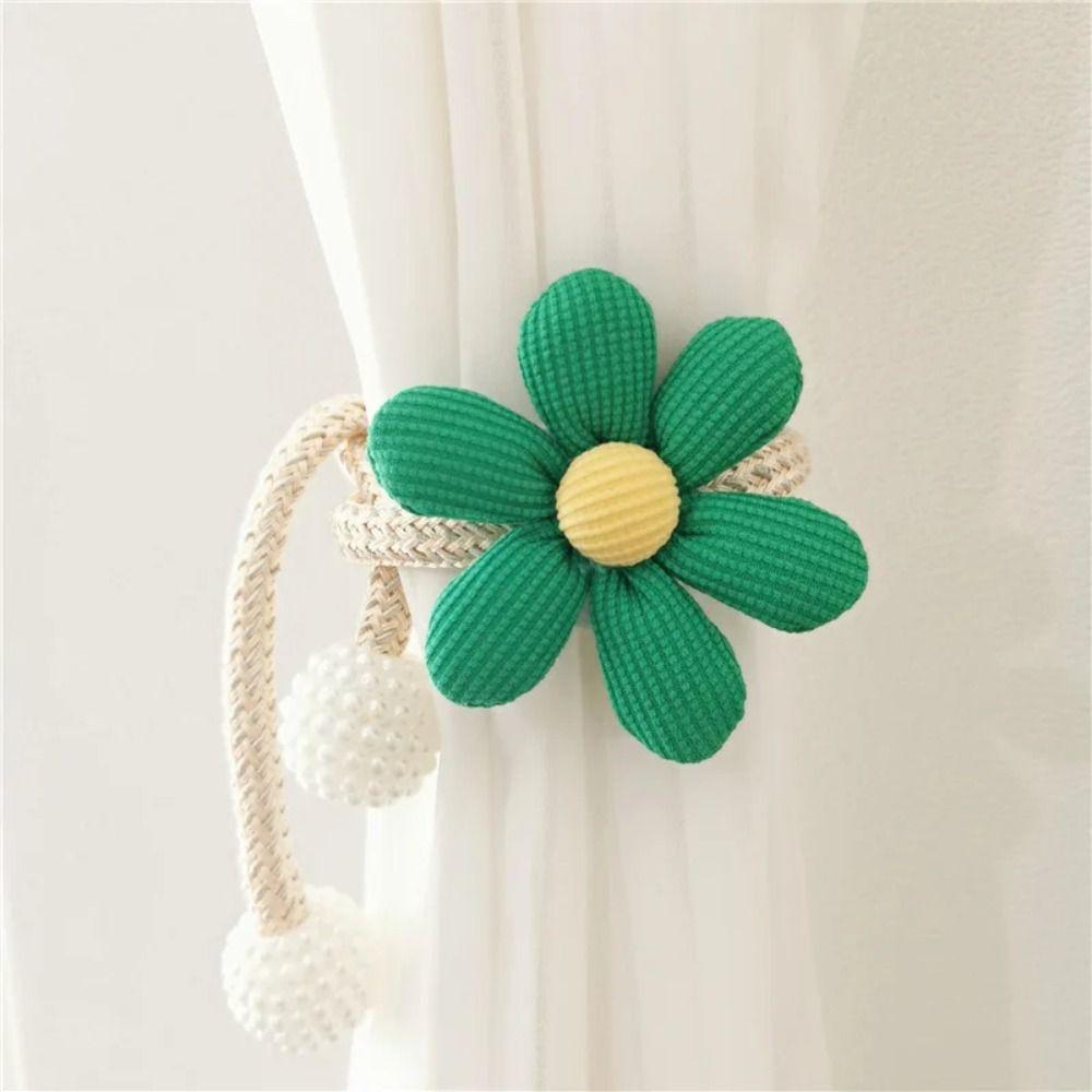 1PC Flower Shape Curtain Buckle Clip Magnetic Buckle Curtain Holders Kids Room