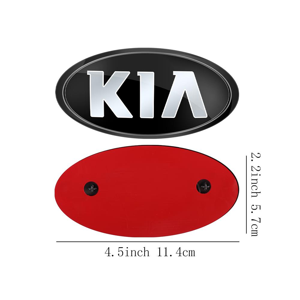 AABIU1 Car Front Hood Emblem Rear Badge Logo Sticker For KIA Sportage Ceed Sorento Cerato Optima Picanto Rio Soul K5 Stonic Niro Forte
