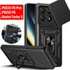 Armor Funda для POCO F6 Pro 5G Чехол-слайдер для камеры с кольцом-подставкой Защитный чехол для Xiaomi Redmi Turbo 3 POCO F6 5G Capa